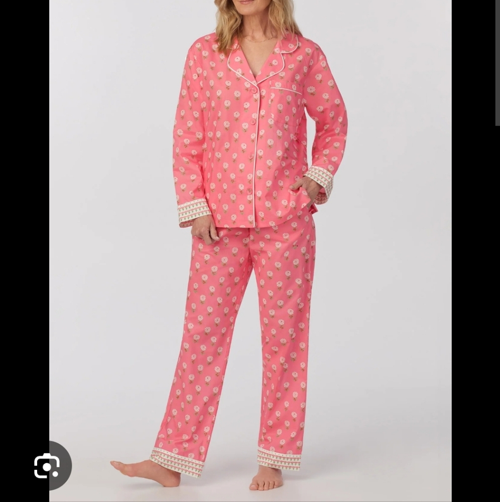 BedHead PJ's Monarch Flowers Long Sleeve Classic Woven Cotton Poplin Set